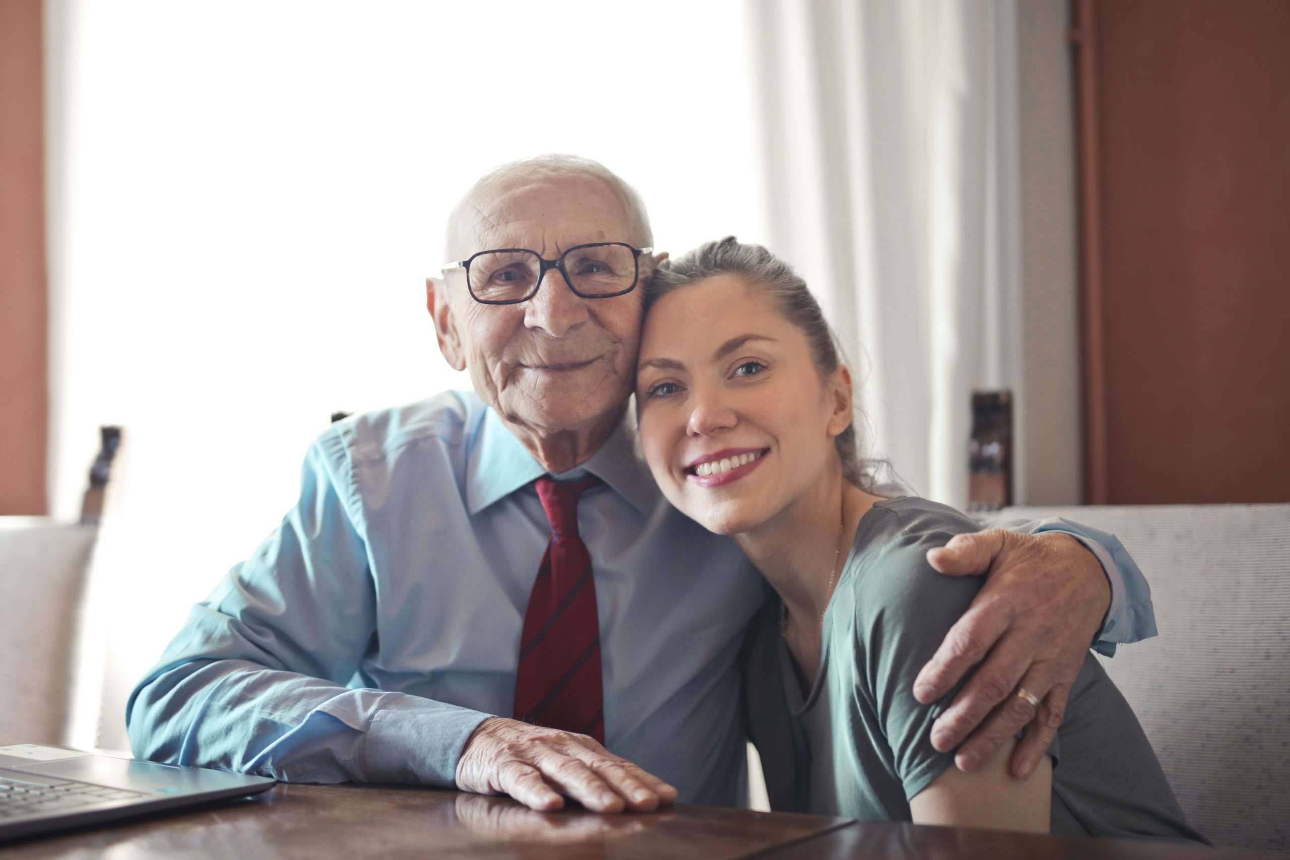 Man and Woman Sitting Together